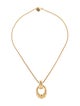 Christian Dior Vintage Textured Pendant Necklace