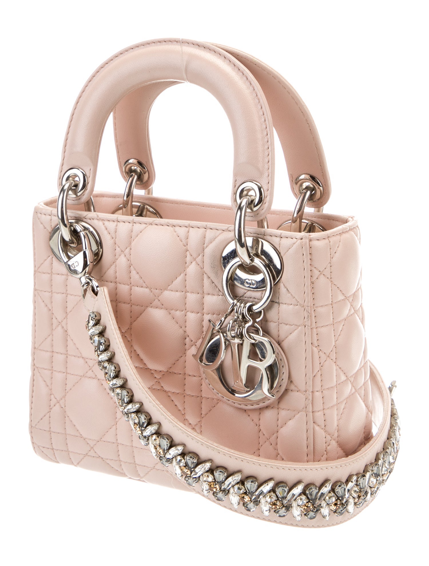Christian Dior Micro Cannage Lady Dior Bag - Neutrals Handle Bags
