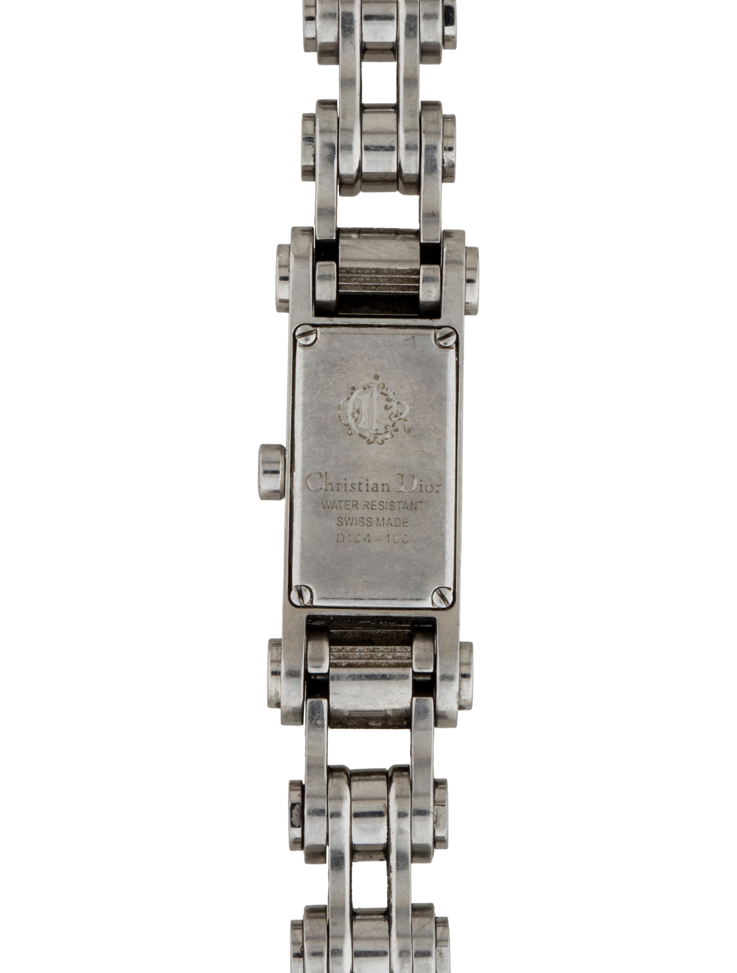 ⭐稼働品⭐Christian Dior 腕時計 チェーン D104-100 クリスチャン・ディオール - D104-100クォーツDior 66] 珍しい