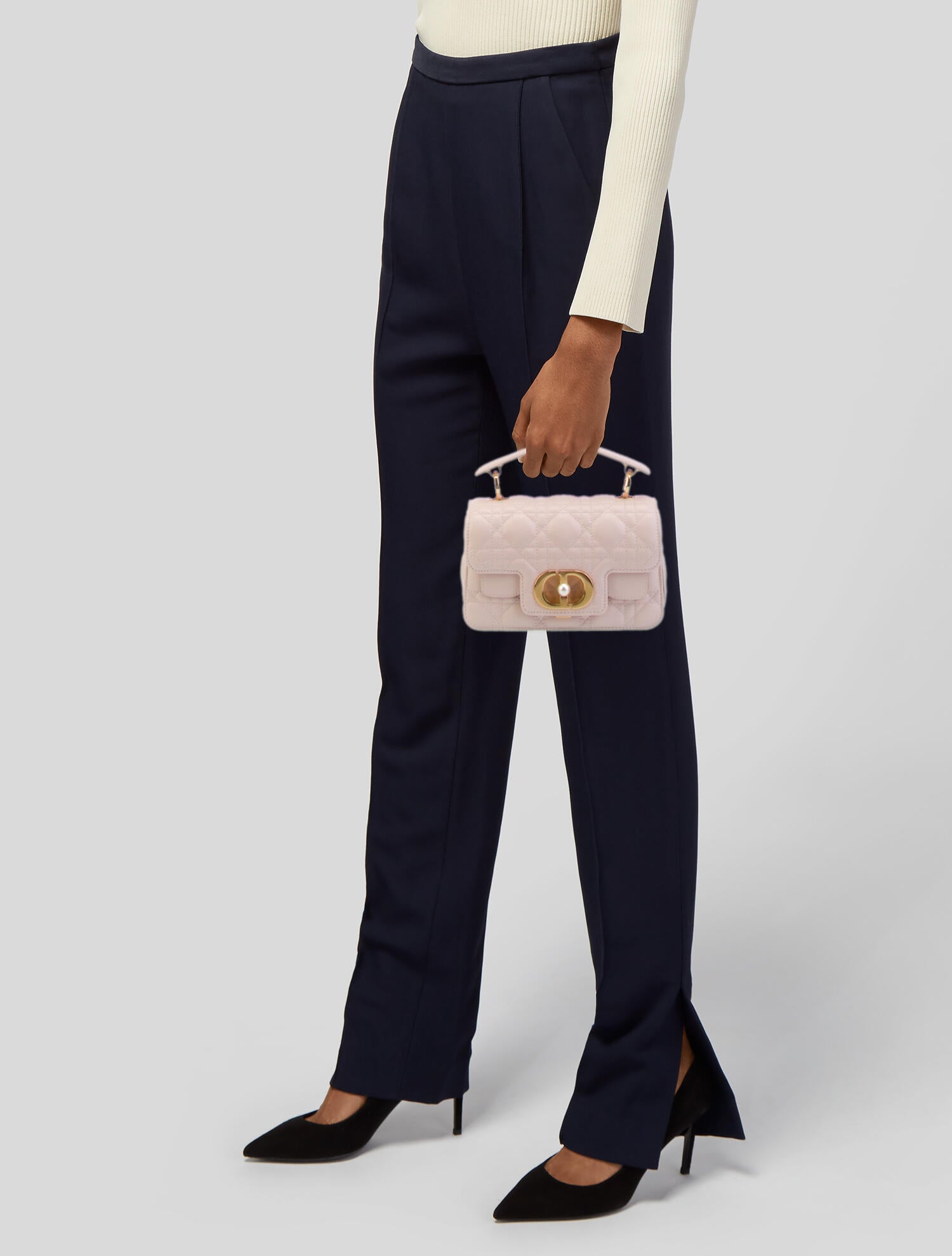 Christian Dior 2024 Mini Jolie Top Handle Bag - Pink Handle Bags