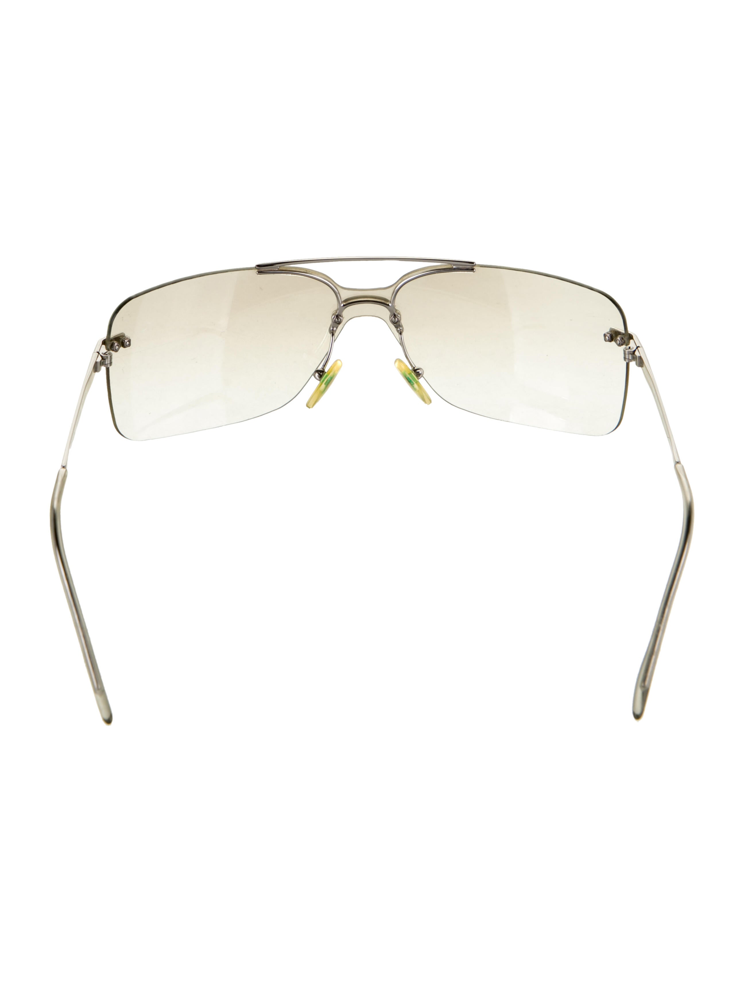 Christian Dior Mini Motard Aviator Sunglasses - Clear Sunglasses