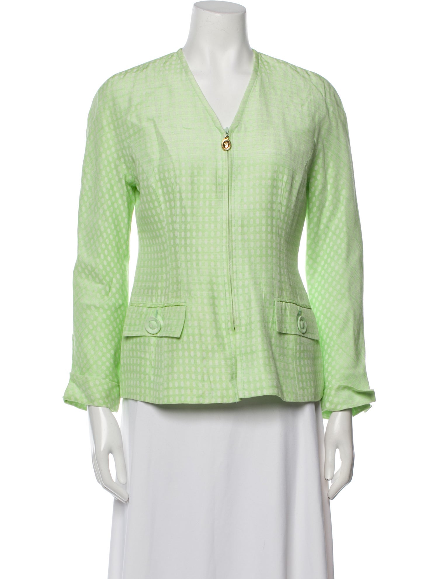 Christian Dior Polka Dot Print Jacket