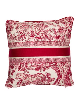 Christian Dior Toile de Jouy Throw Pillow