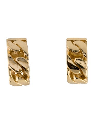 Christian Dior Clip-On Vintage Chain Link Earrings