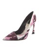 Christian Dior Printed D'Orsay Pumps