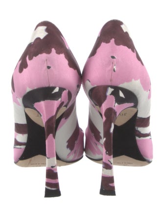 Christian Dior Printed D'Orsay Pumps
