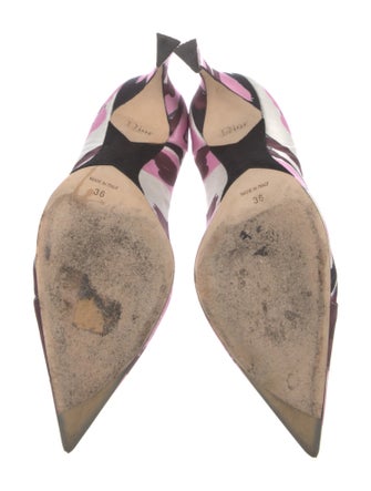 Christian Dior Printed D'Orsay Pumps