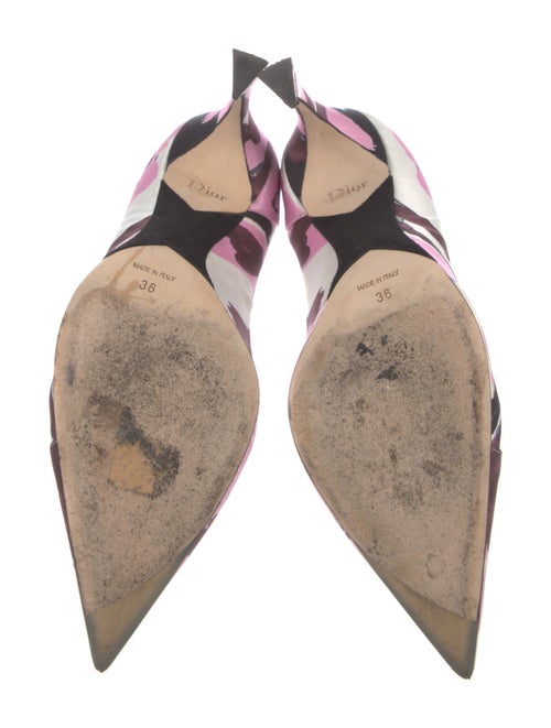 Christian Dior Printed D'Orsay Pumps