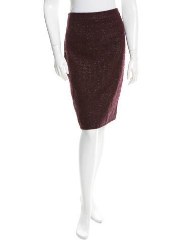 Christian Dior Wool Metallic Skirt