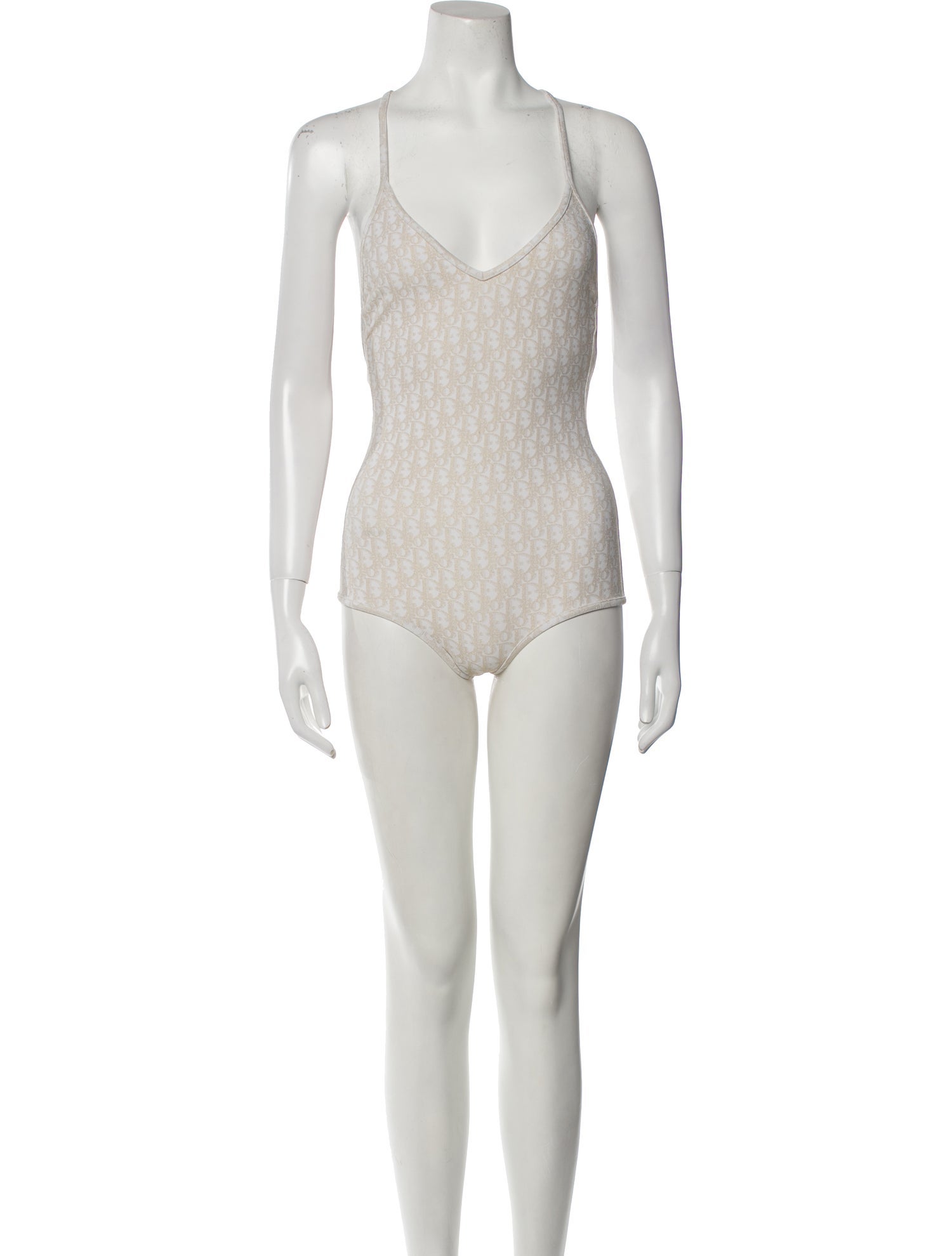 Christian Dior Glitter Accents One-Piece - Neutrals Swimwear  