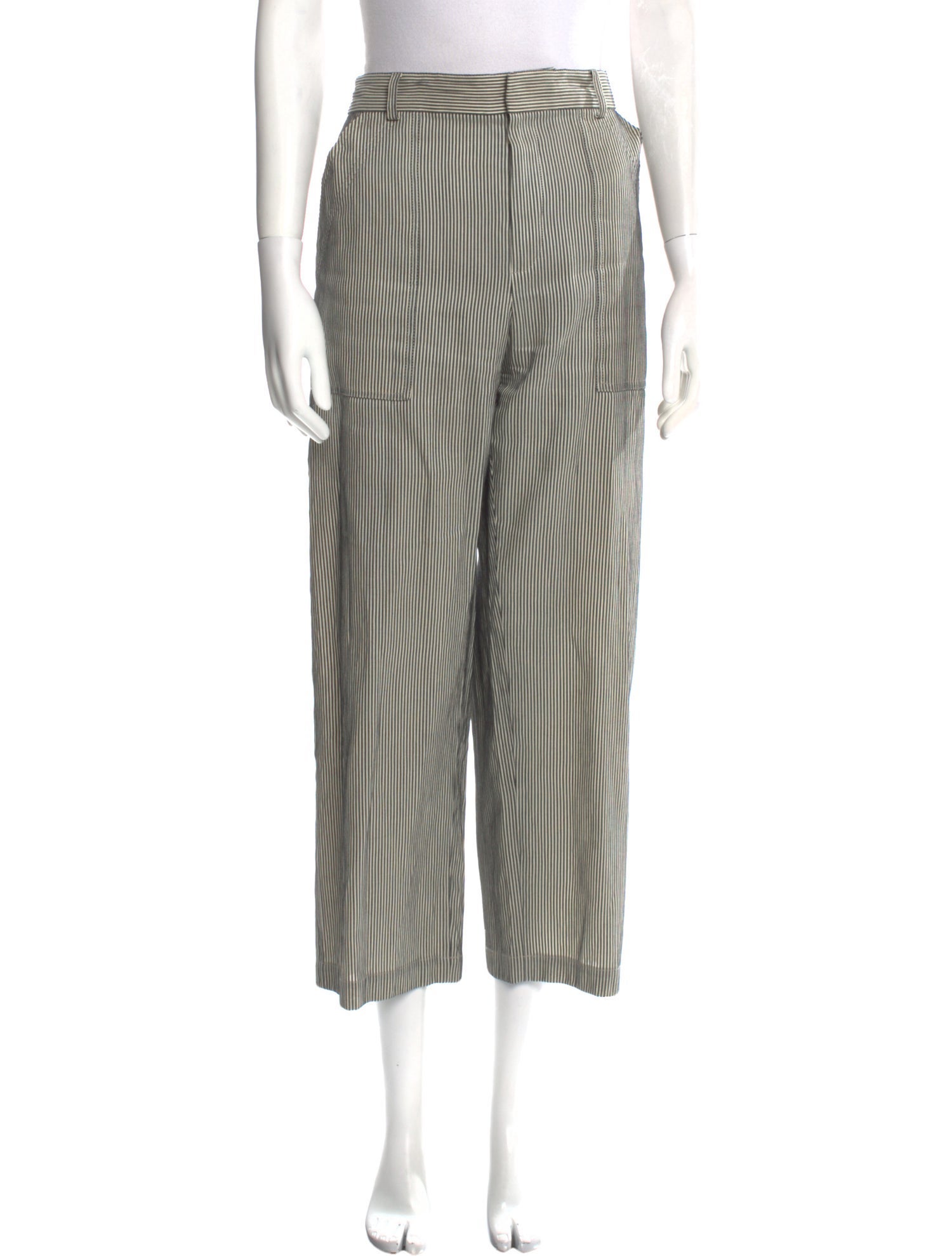 Christian Dior Striped Wide Leg Pants