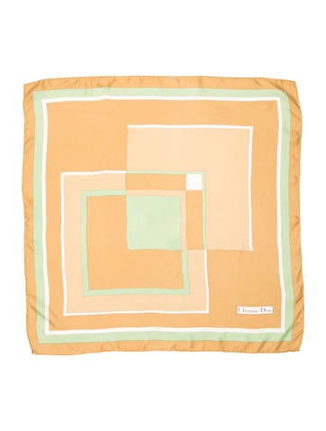 Christian Dior Logo Square Scarf
