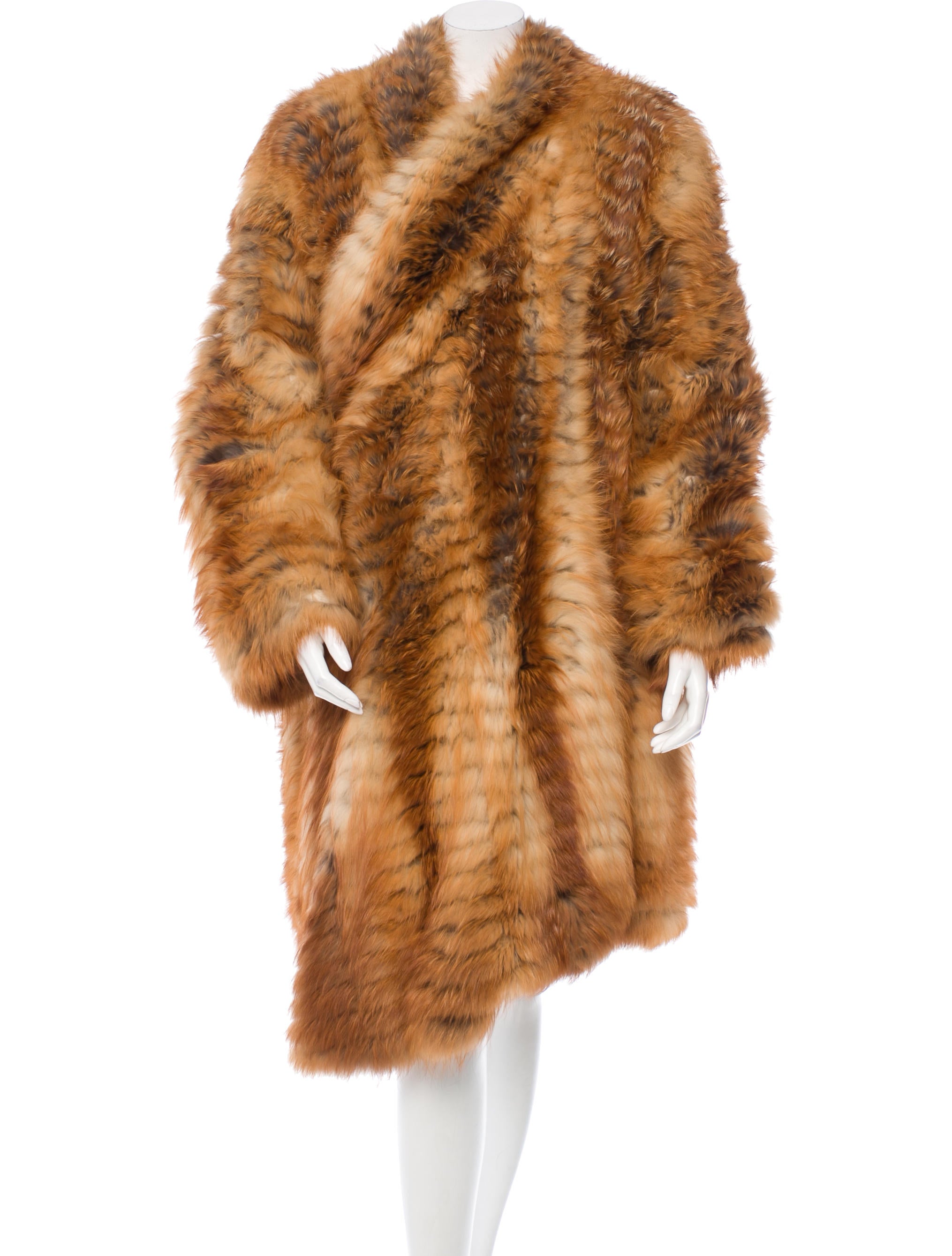 Christian Dior Fox Fur Coat Clothing CHR45044 The RealReal