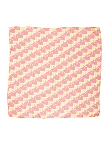 Christian Dior Silk Printed Pocket Square