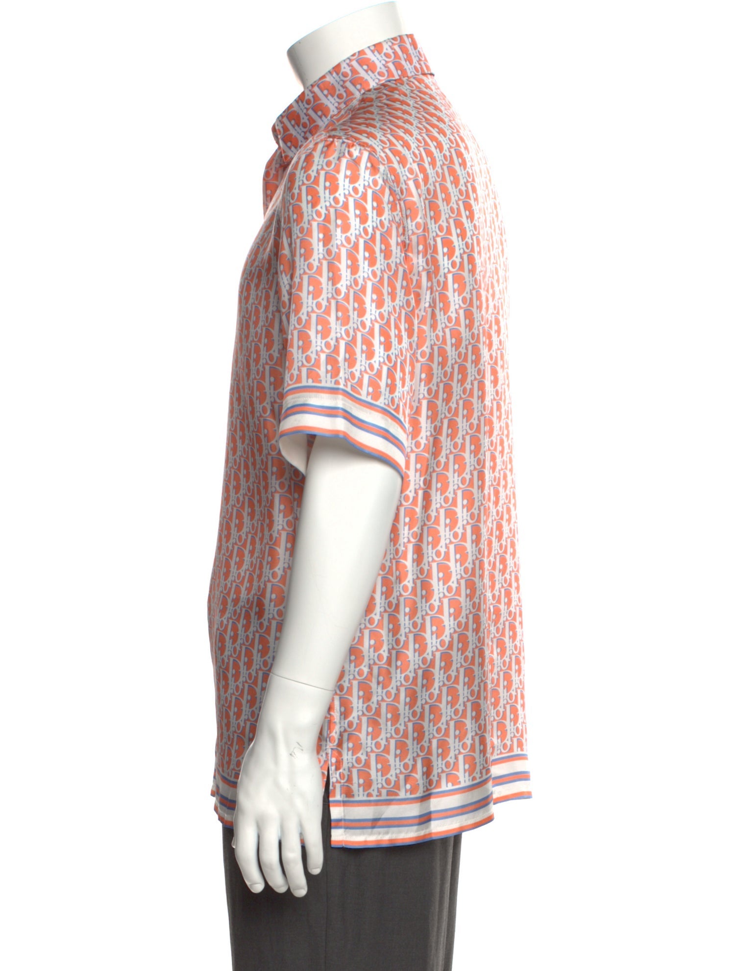 DIOR MEN 2021 Diorissimo Pattern Shirt - Orange Casual Shirts, Clothing ...