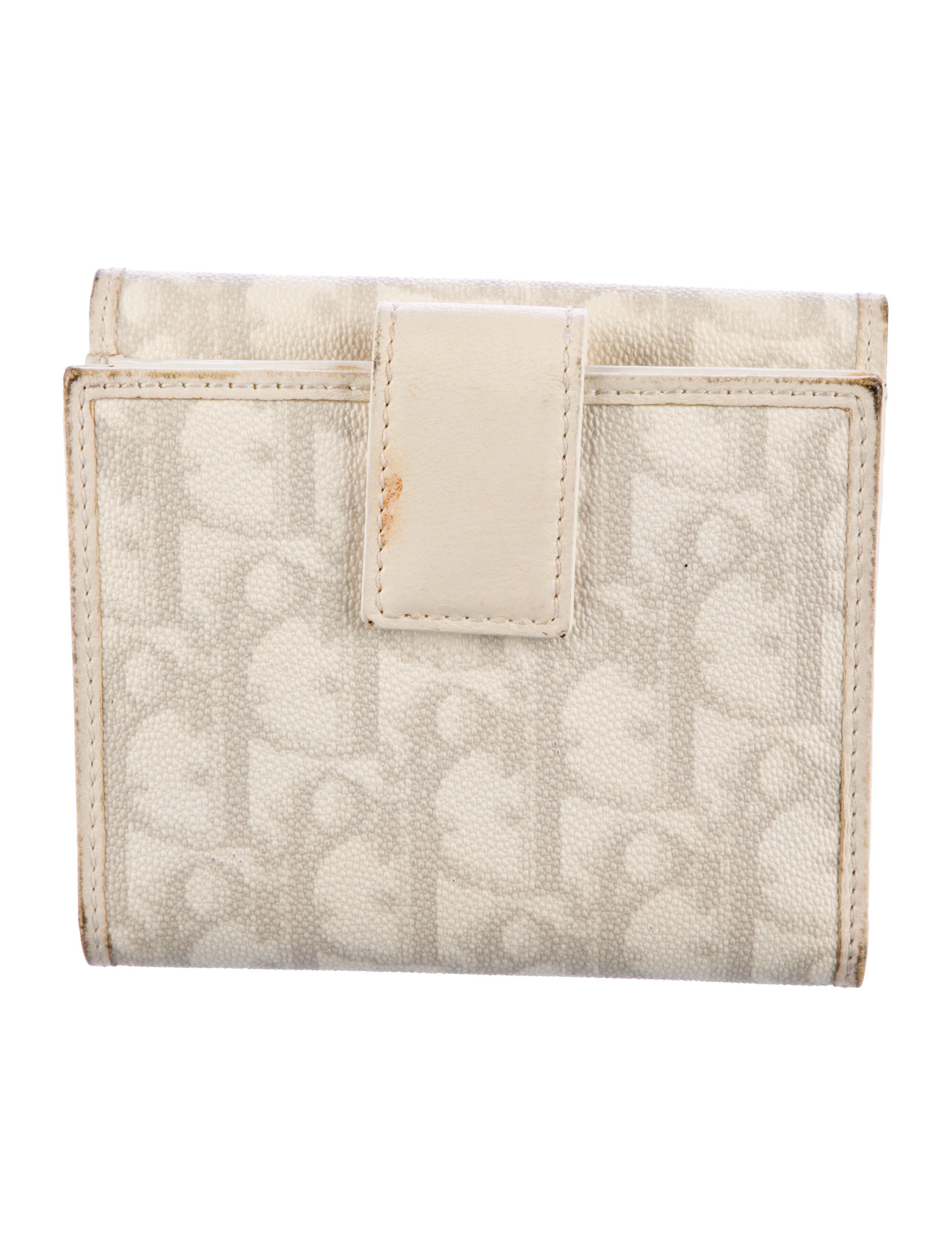 Christian Dior 2007 Romantique Compact Wallet - White Wallets