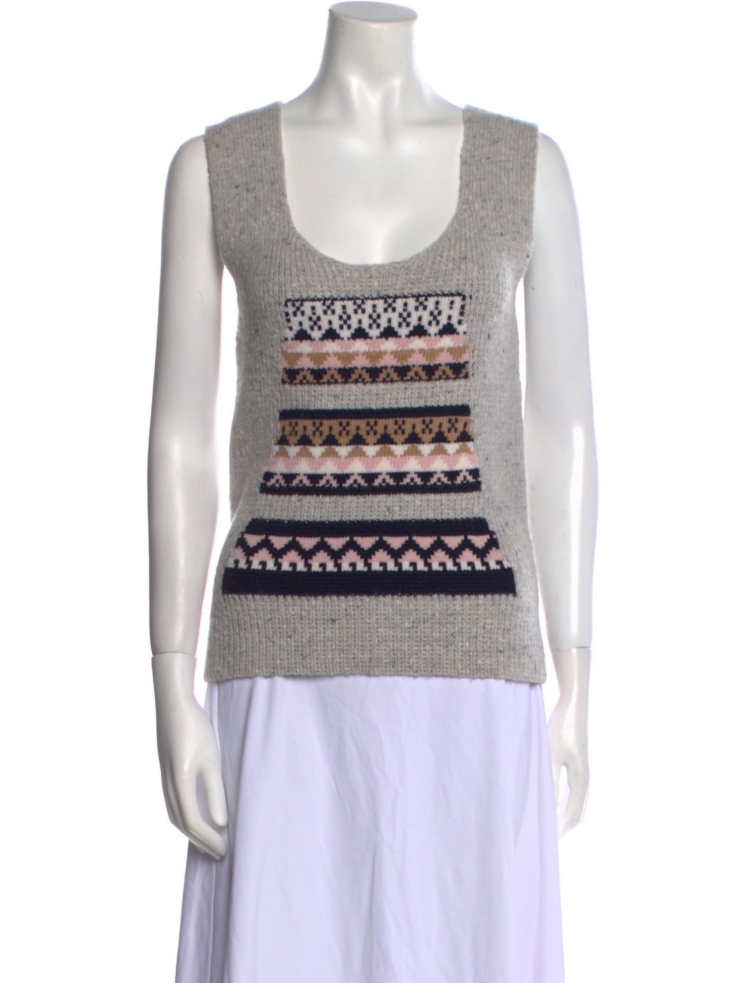 Christian Dior Wool Graphic Print Sweater