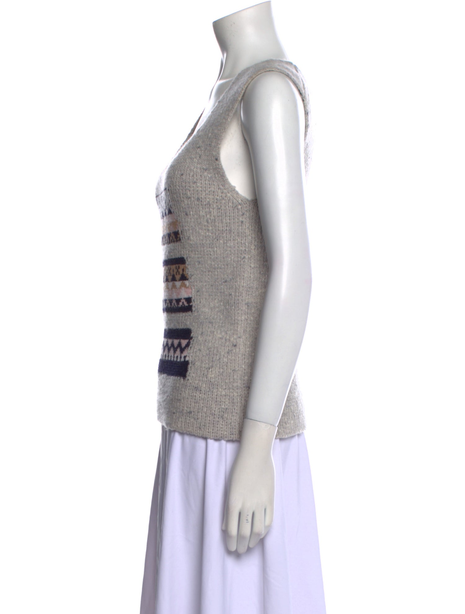 Christian Dior Wool Graphic Print Sweater