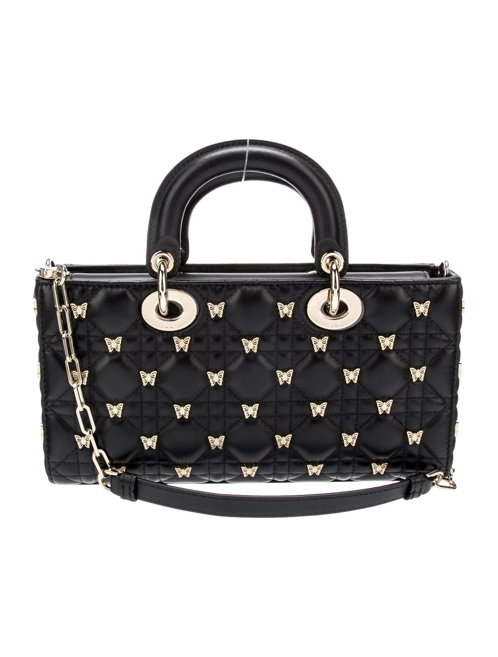 Christian Dior Cannage DJoy 2023 Black Handle Bags, Handbags