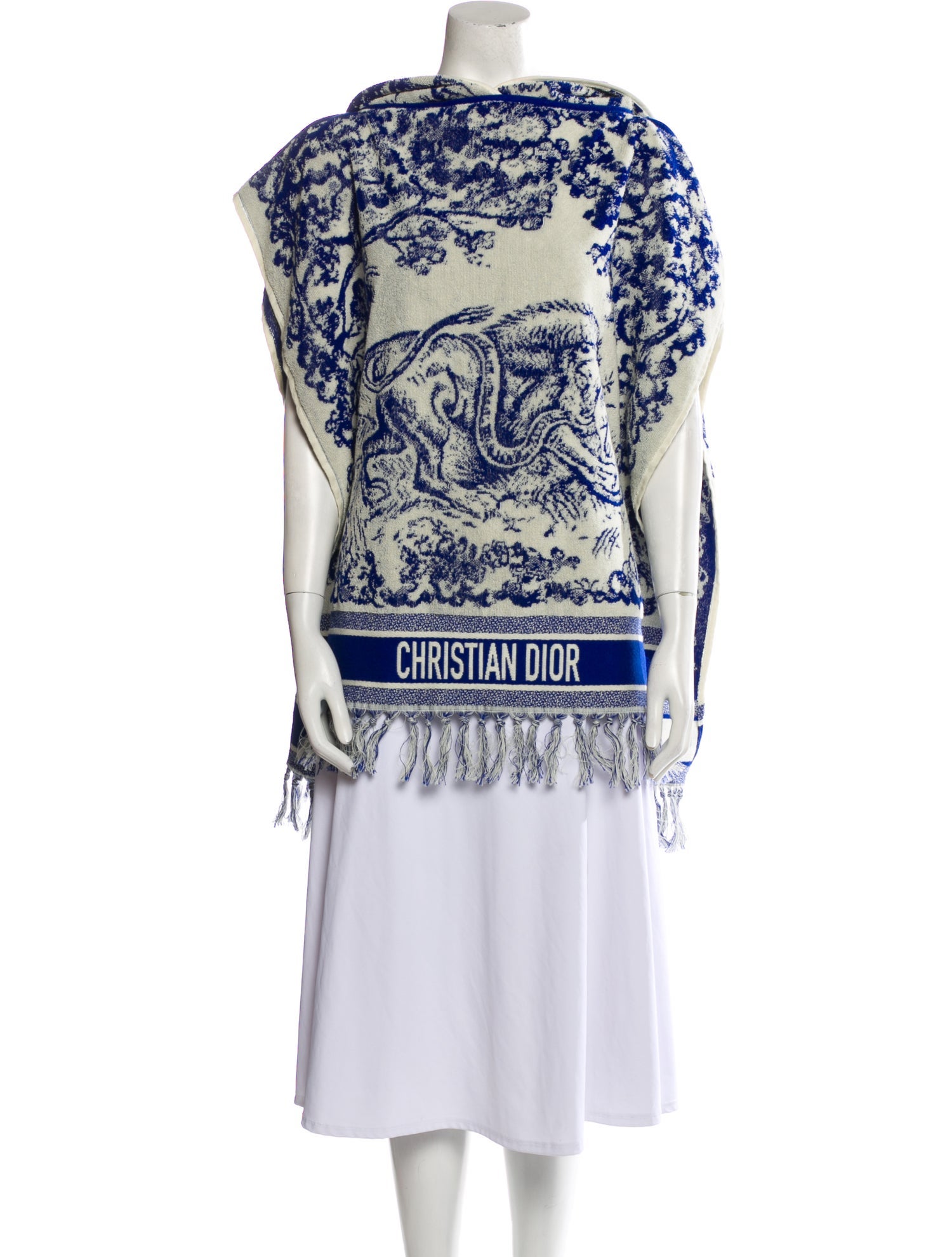 Christian Dior Printed Bateau Neckline Sweater