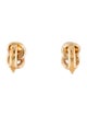 Christian Dior Vintage Crystal Small Link Clip-On Earrings