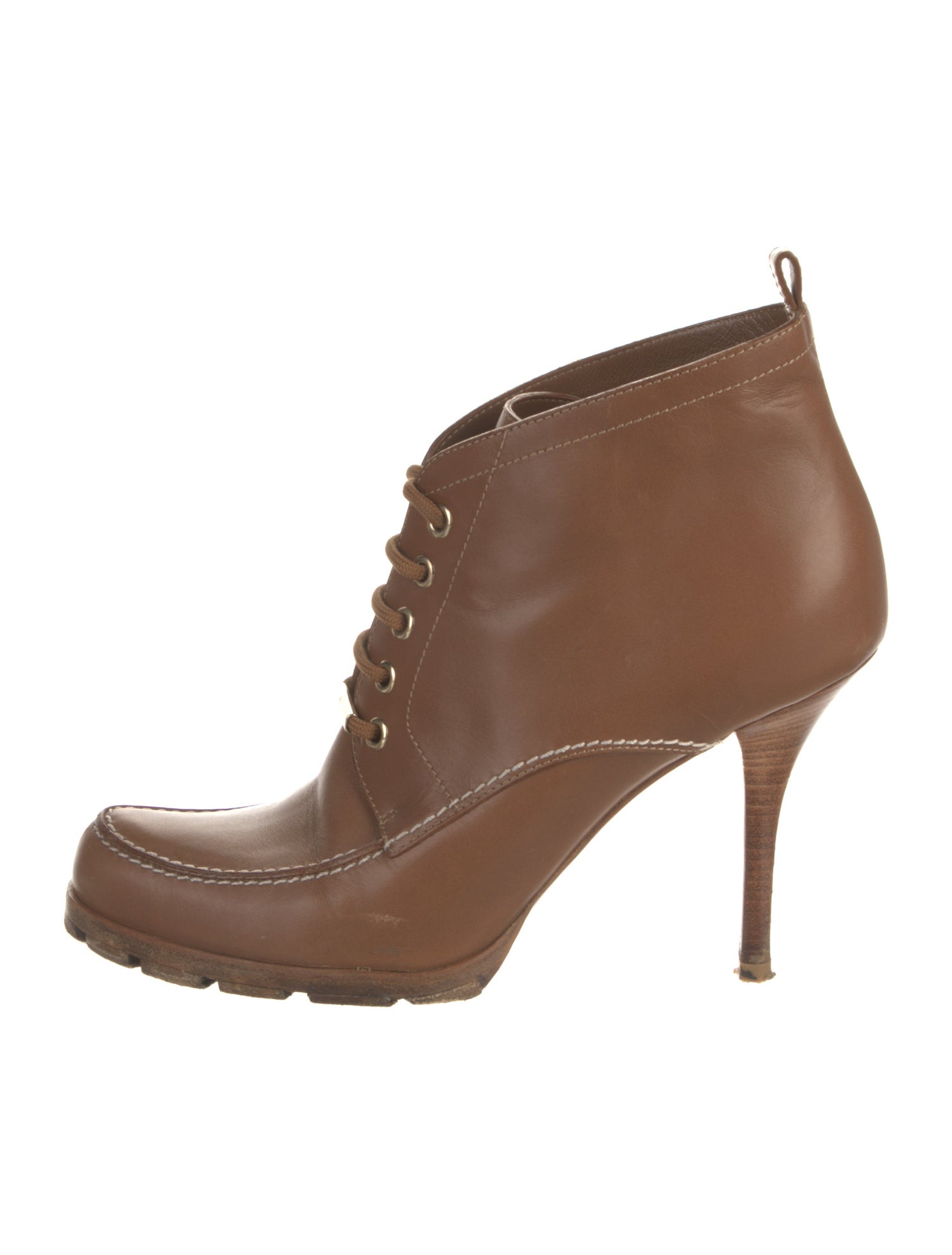 Christian Dior Leather Lace-Up Boots