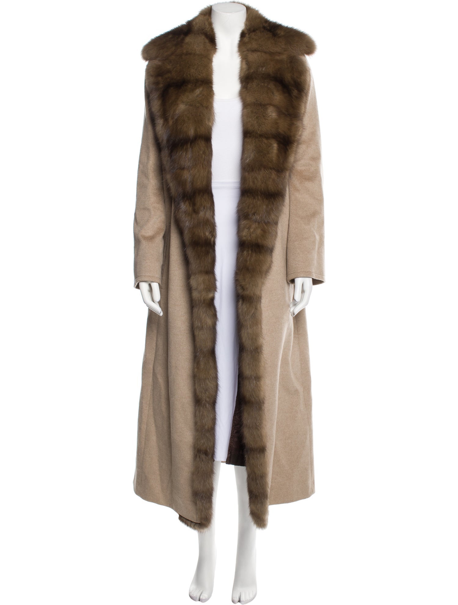 Gorgeous 1980s Christian Dior 'Teddy Bear Soft Thick Faux Fur Swing Tent Flare Coat