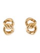 Christian Dior Vintage Chain Link Clip-On Earrings