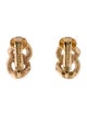 Christian Dior Vintage Chain Link Clip-On Earrings