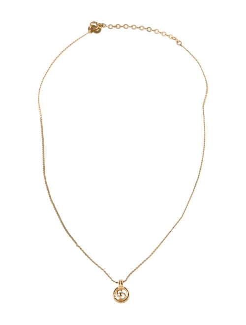 Christian Dior Vintage Small CD Pendant Necklace