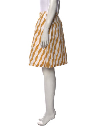 Christian Dior Striped Knee-Length Skirt