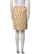 Christian Dior Striped Knee-Length Skirt