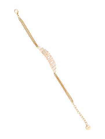 Christian Dior Link Crystal Logo Bracelet