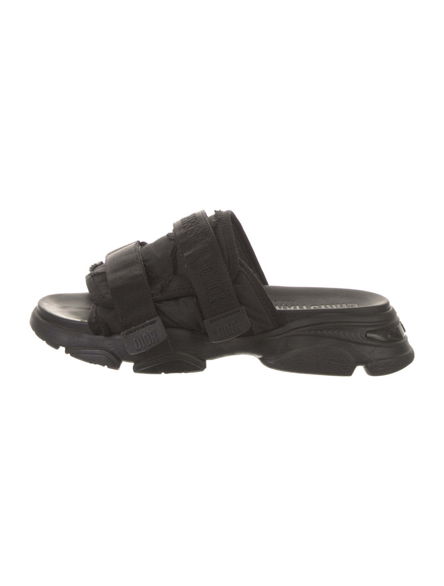 Christian Dior Black Logo Slingback Heeled Sandals main image 0