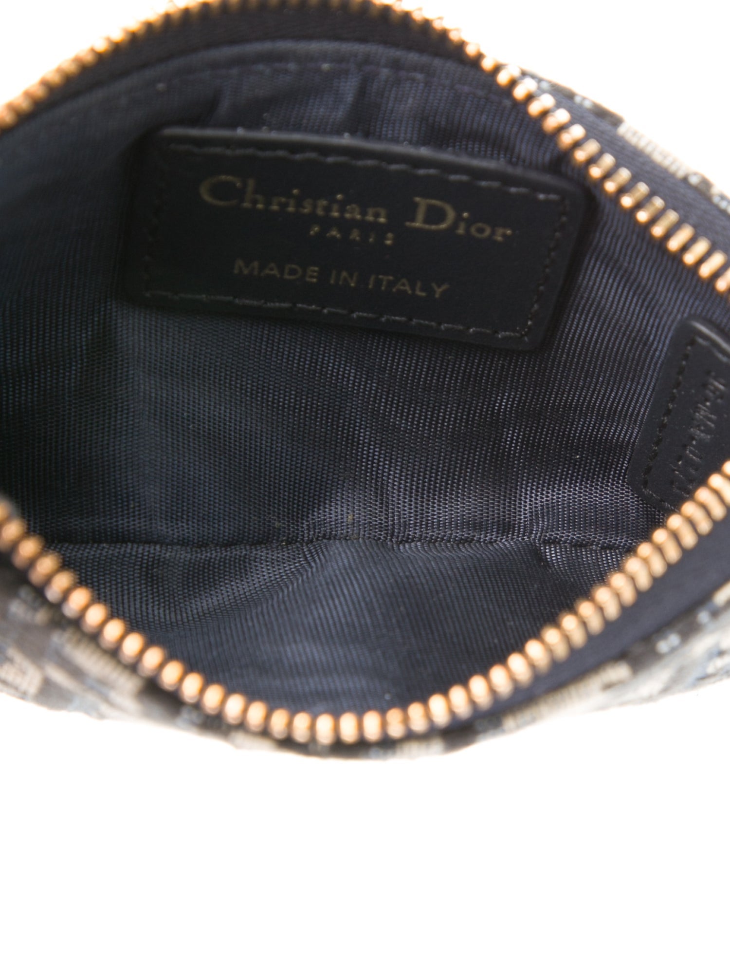 Christian Dior DiorTravel Myrte Zipped Key Case - Neutrals