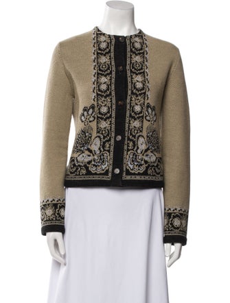 Christian Dior Virgin Wool Printed Sweater