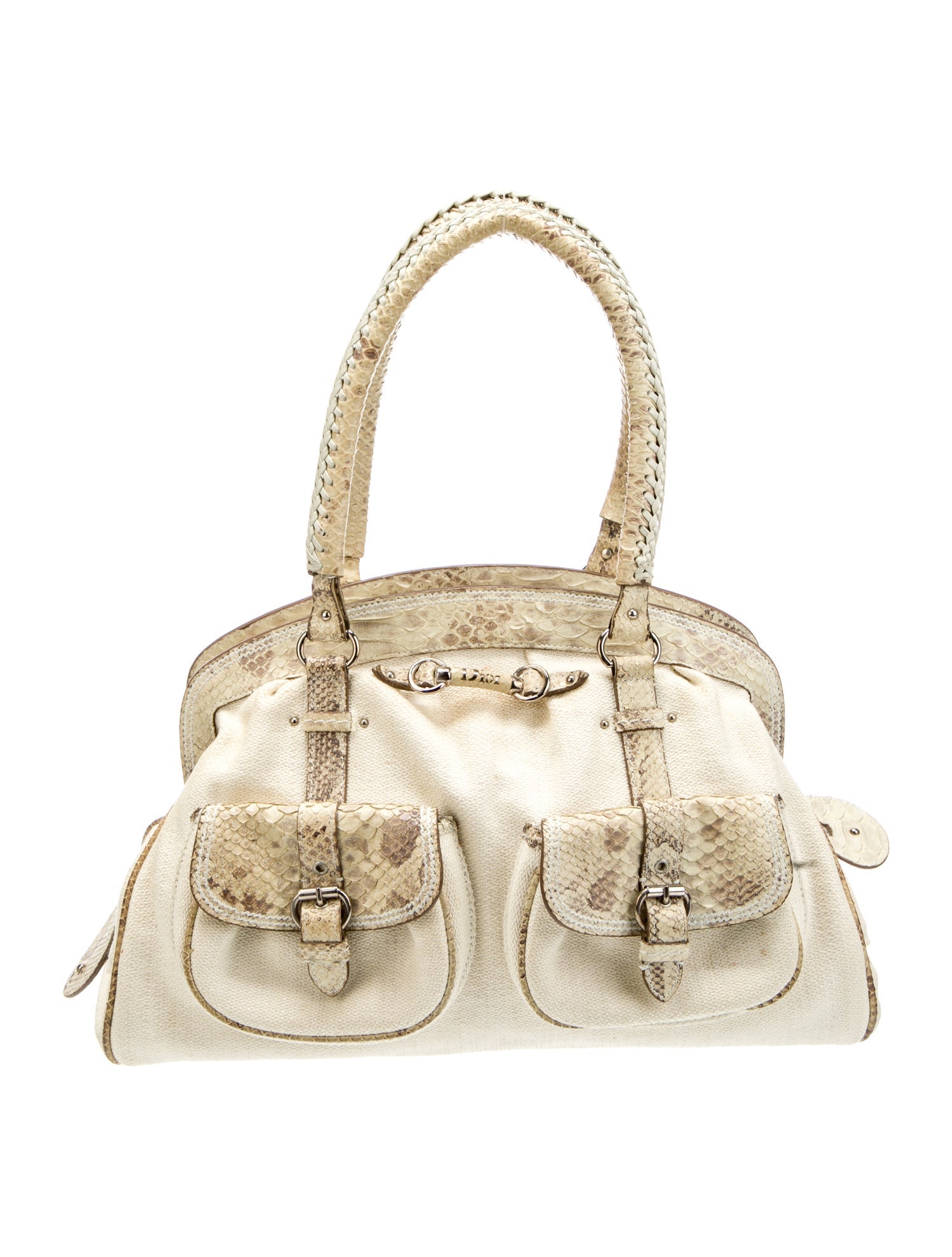 Christian Dior Canvas Shoulder Bag