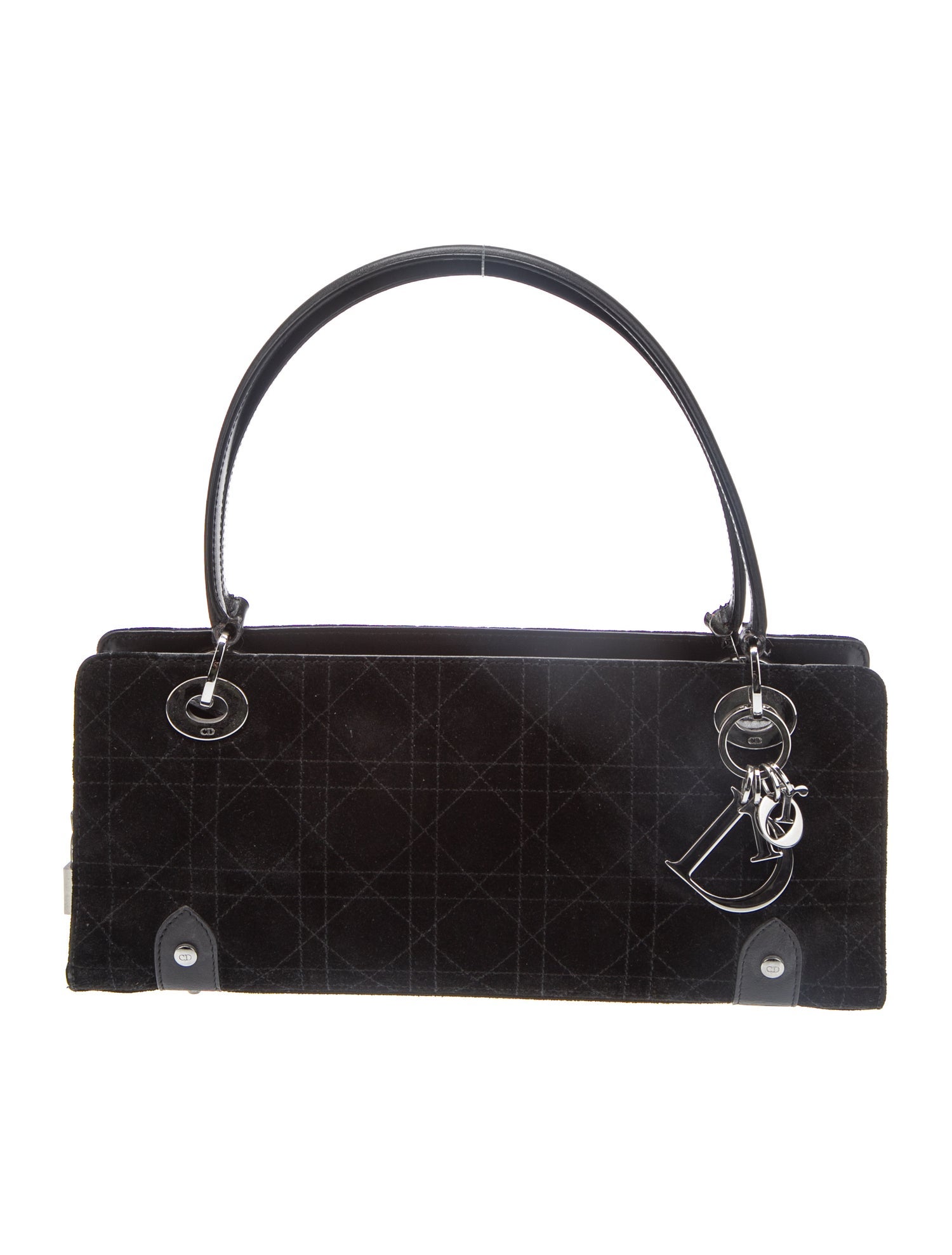 Christian Dior Cannage Lady Dior East West Vintage - Black
