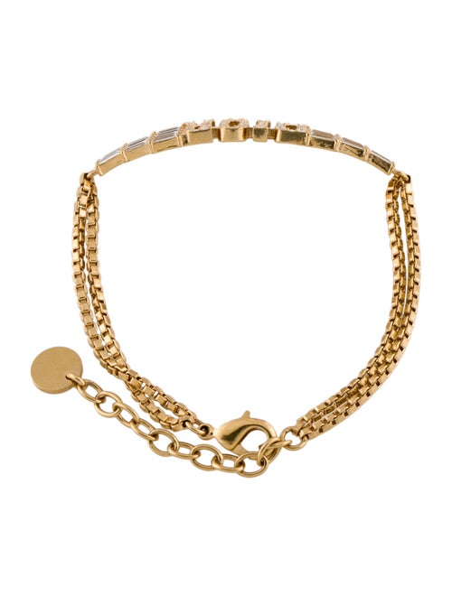 Christian Dior Crystal Logo Bracelet