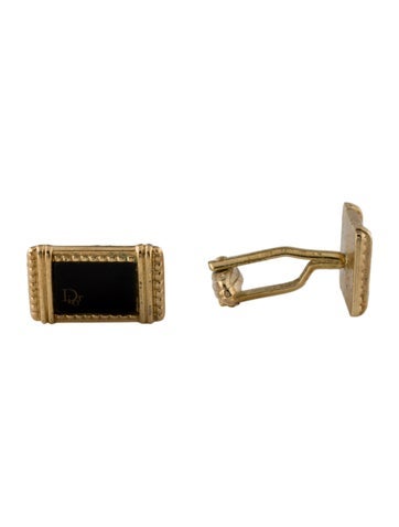 Christian Dior Vintage Enamel Cufflinks
