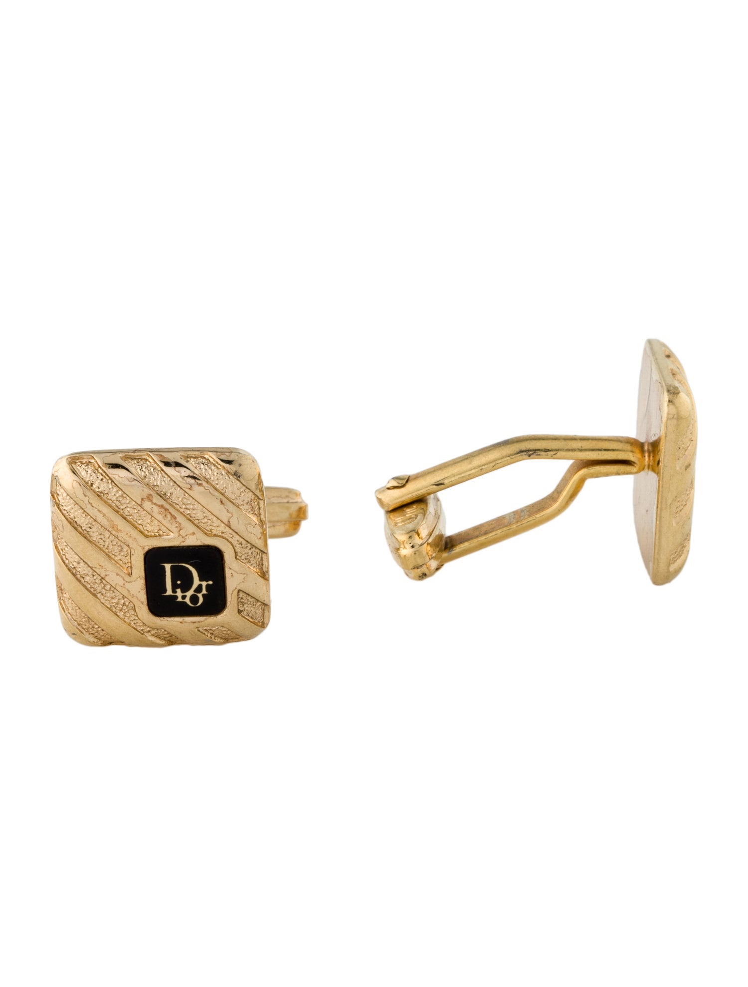 Christian Dior Vintage Enamel Cufflinks