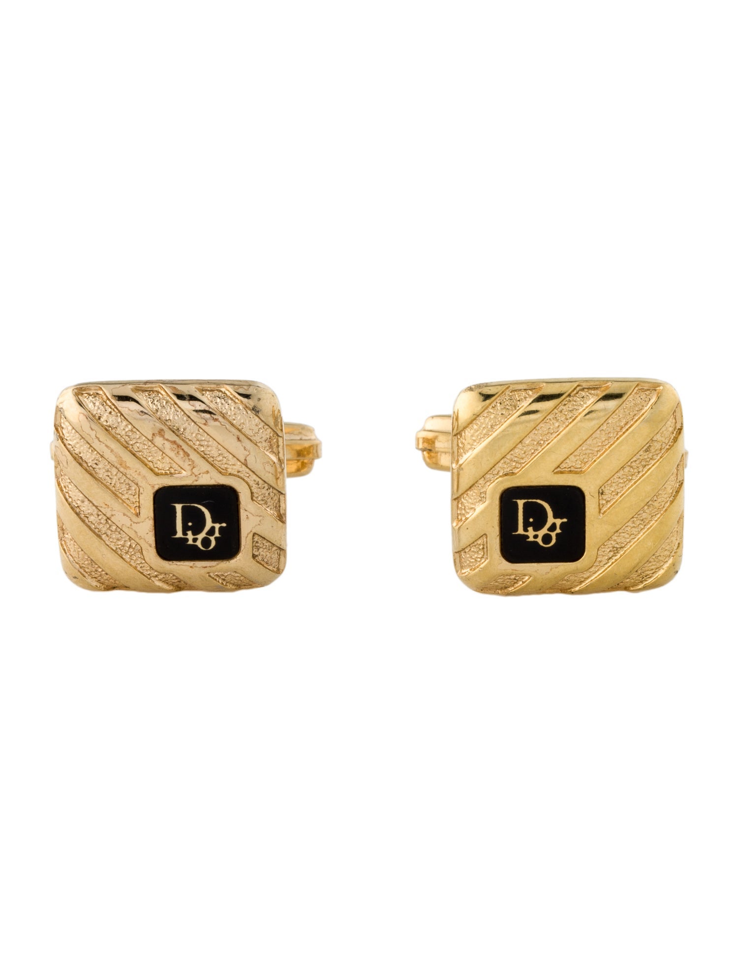 Christian Dior Vintage Enamel Cufflinks