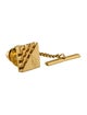 Christian Dior Vintage Square Tie Pin w/ Chain