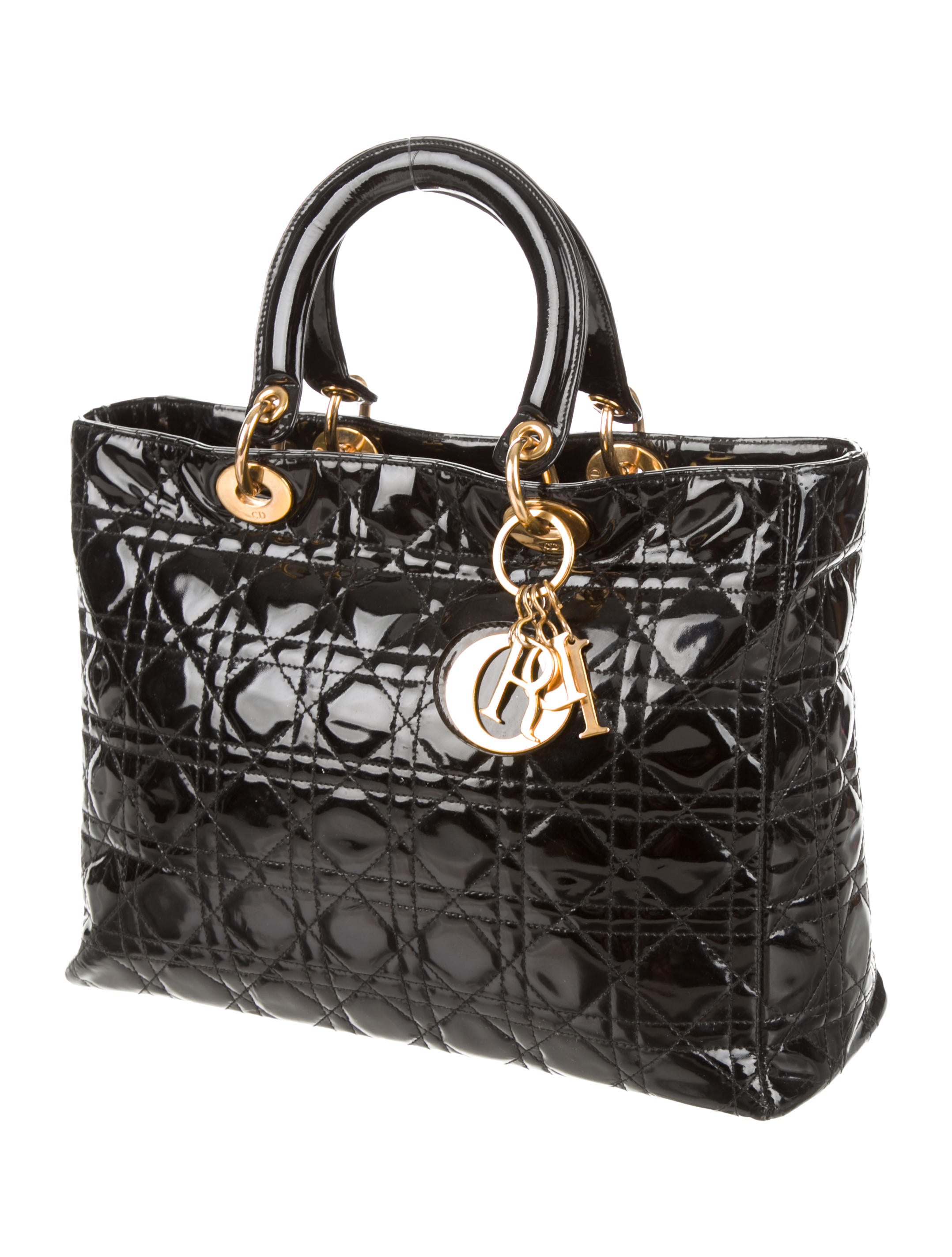 Christian Dior Large Lady Dior Bag Handbags CHR46293 The RealReal