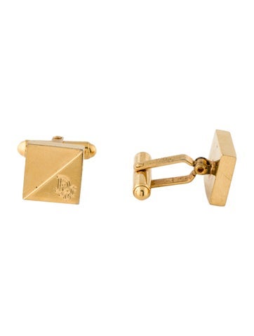 Christian Dior Vintage Logo Cufflinks