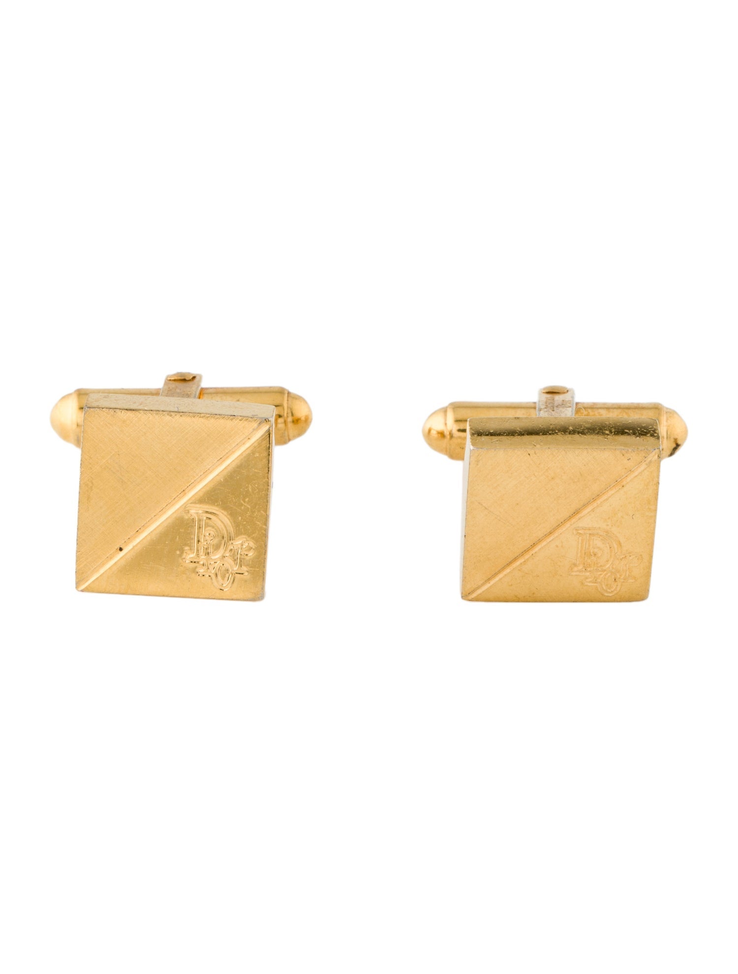 Christian Dior Vintage Logo Cufflinks
