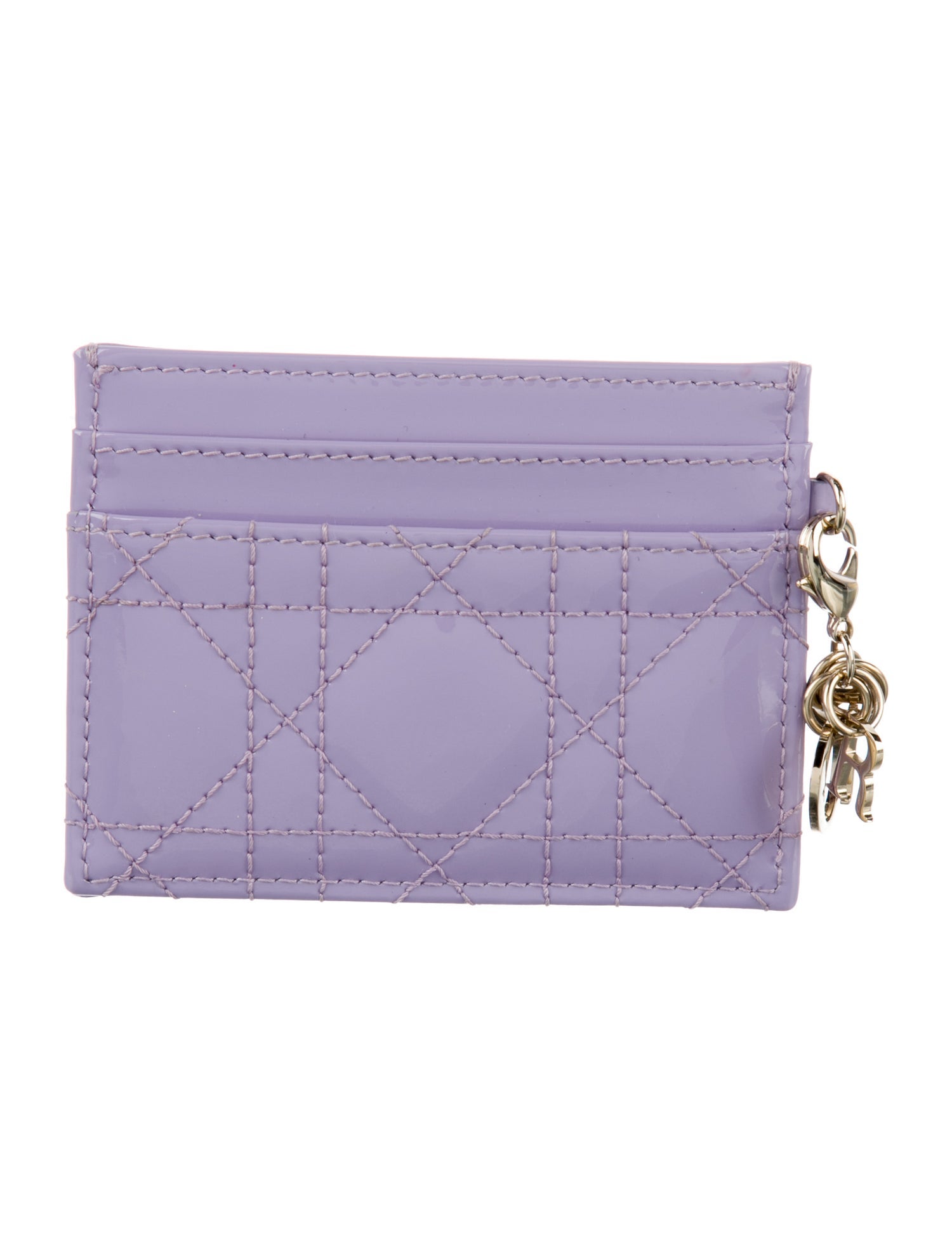 【気品あふれる♪】Dior★Lady Dior Freesia カードホルダー Lady Dior Freesia Card Holder Black Cannage Lambskin | DIOR