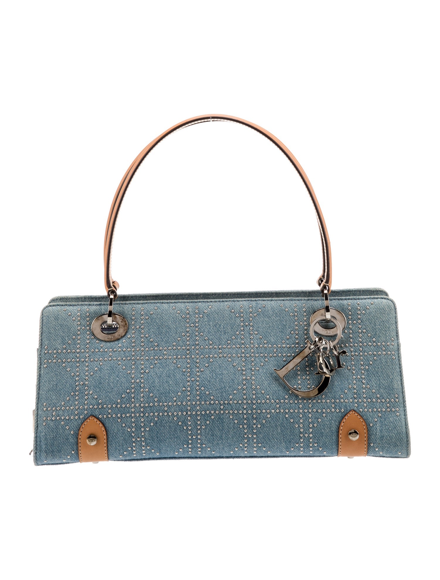 Christian Dior Denim Lady Dior East West Vintage - Blue