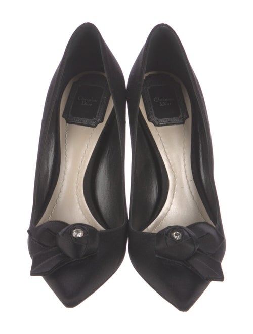 Christian Dior Satin Bow Accents Pumps