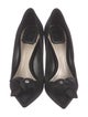 Christian Dior Satin Bow Accents Pumps